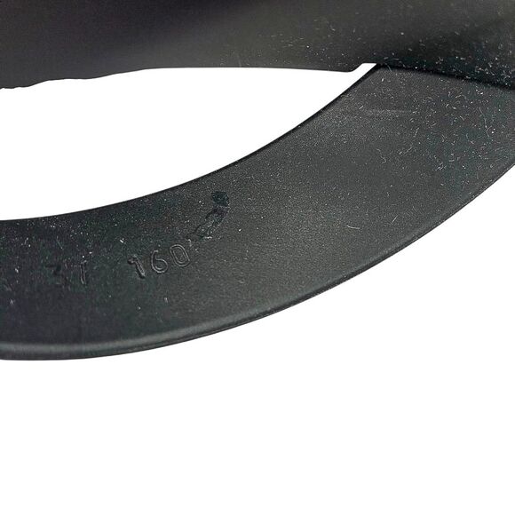 Gucci Rubber Chevron Logo Platform Thong Sandals Black Size 37 Box & Dust Bag - Picture 10 of 13